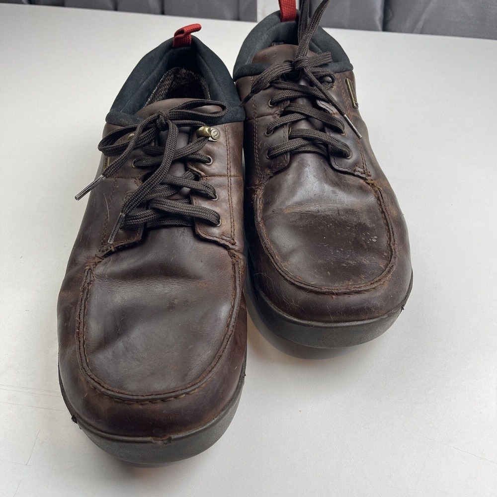 OLUKAI MEN'S MAKOA WATERPROOF SHOES Lace Up Brown Size US 14 - Picture 3 of 14